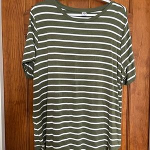 Old Navy Luxe Striped T Shirt size XL
